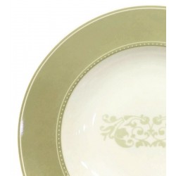 Prato 23,7cm Fundo Versa Perola Porcelana Germer     